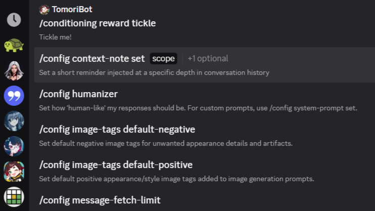 TomoriBot 200+ Commands
